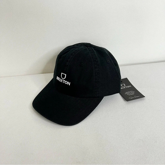 Brixton Alpha Cap Hat Black White Vintage Wash Adjustable Unisex One Size - Picture 2 of 7